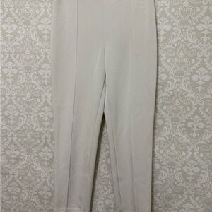 Tahari Cream Ankle Pants